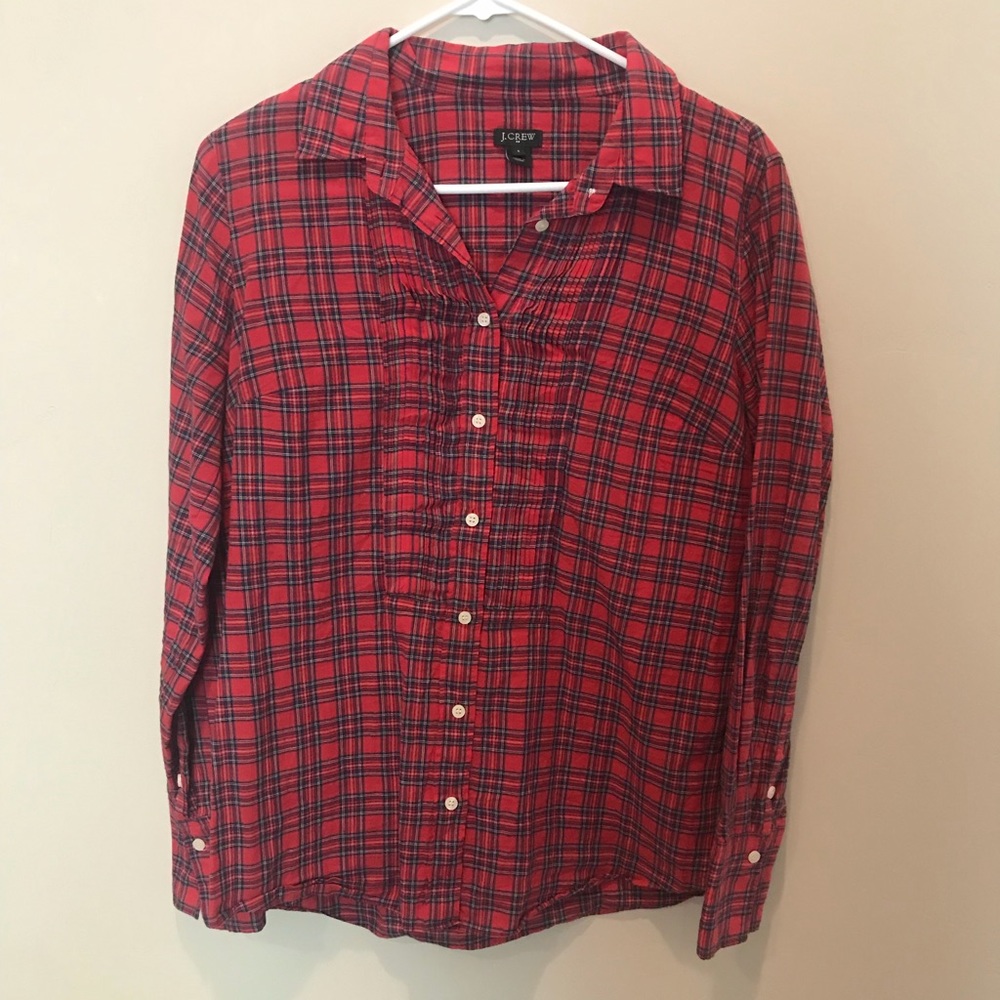 Jcrew christmas-y button down